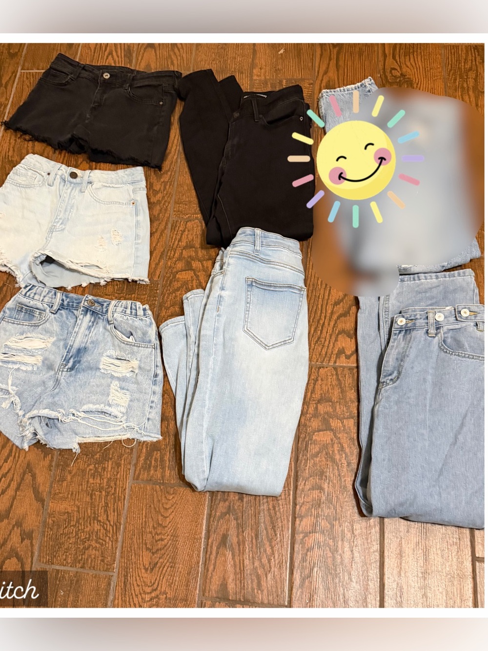 Mixed Denim & Black Jeans Bundle - Light & Dark Wash